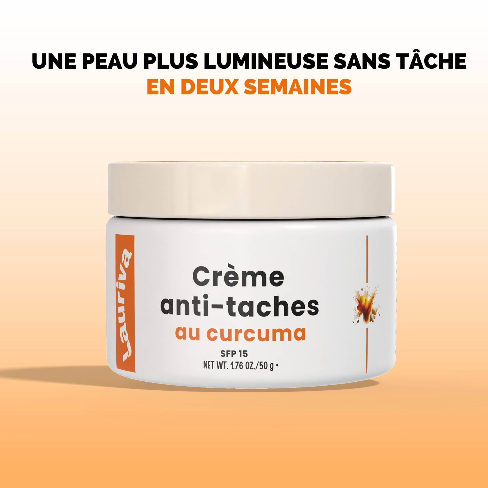 Crème de visage Anti-Taches au Curcuma